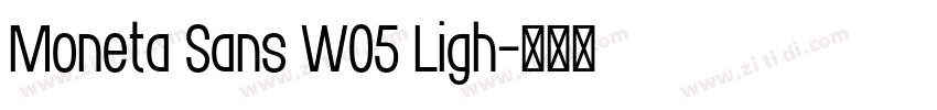 Moneta Sans W05 Ligh字体转换